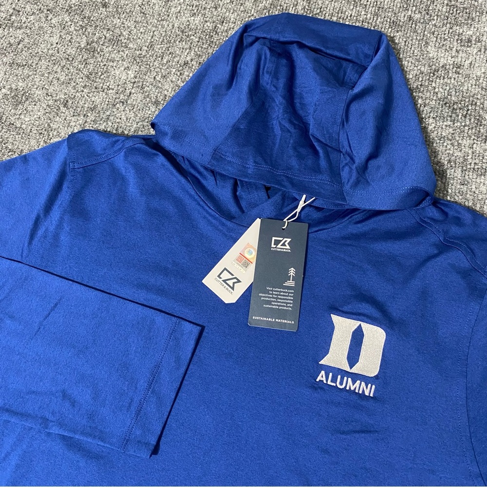Duke Blue Devils Alumni Cutter & Buck Coastline Comfort Mens Large Hoodie NWT